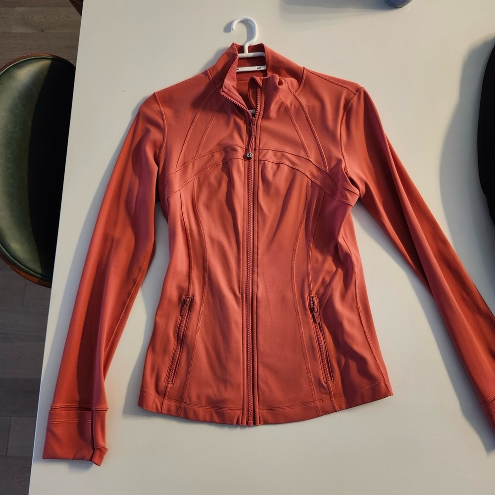 Lululemon Athletica Define Jacket Size 8 Desert Red (Coral)
